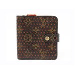 【美品 現品限り】 LOUIS VUITTON ［ルイヴィトン］ モノグラムペルフォ コンパクトジップ　オレンジ　M95189 【中古B】