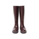 【現品限り】 LOUIS VUITTON ［ルイヴィトン］ スプラッシュライン　レインブーツ　ボルドー　ラバーソール　#40 【未使用】