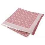 【現品限り】 LOUIS VUITTON ［ルイヴィトン］ 大判ストール　スカーフ　モノグラム柄　ピンク 【未使用】