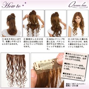 新感覚ヘアーウィッグ クイーンビー【ドライヤー,アイロン可】ダークショコラ