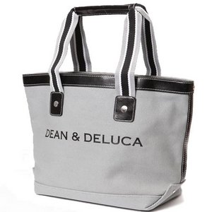 【DEAN&DELUCA（ディーン&デルーカ）】171509-GREY S コットンキャンバス トートバッグ エコバッグ グレー
