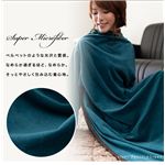 mofua（モフア） スーパーマイクロファイバーガウンケット ブラック