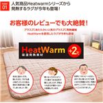 HeatWarm(ヒートウォーム) 発熱あったかラグ【長方形185cm×235cm】(NT) 長方形 ブラウン