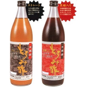 【産地直送お取り寄せ】沖縄産もろみ酢黒糖入り 900ml×2本セット