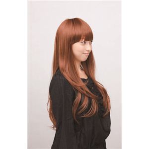 Vivir（ヴィヴィエ） ファッション ウィッグ スウィートカールロング WWW-00066 オレンジブラウン