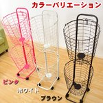 バスケットワゴン 【Cookie-クッキー-】 CKE-36 (ホワイト）