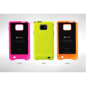 GALAXY S2 ケ一ス◆ Air Jacket Neon 汚染防止SF塗料使用 日本仕様のギャラクシーSIIに対応 Yellow ※液晶フィルム1枚1付き※◆