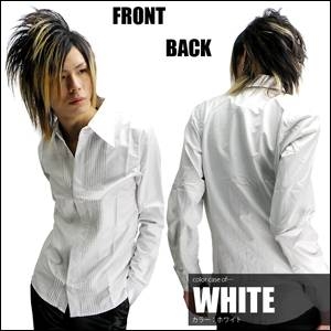 Luxury Black（ラグジュアリーブラック） ドレスタックシャツ WHT（ホワイト） Mサイズ