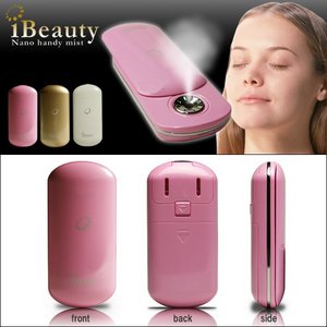 ハンディーミスト【iBeauty】 アイビューティー♪ ポータブル美顔器 ピンク