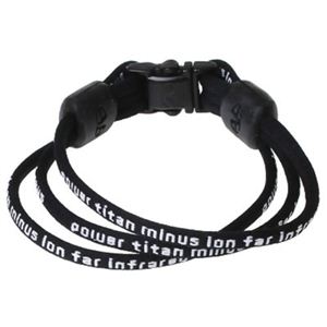 ゲルマチタンブレス黒 L