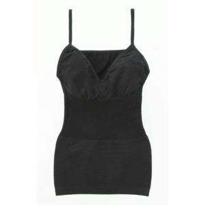 ゲルマシェイプアップキャミソール　ブラックL-LL