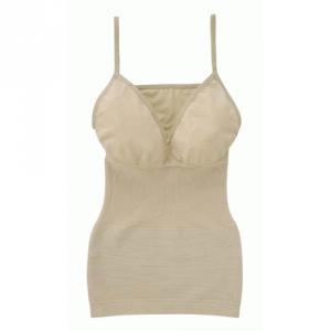 ゲルマシェイプアップキャミソール　ベージュM-L