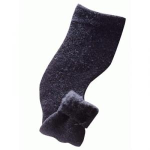 セラミックひざ保温ロングカバー2枚組チャコールグレー