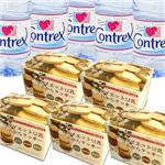 ダイエット豆乳おからクッキーB　5箱+コントレックス1.5L 5本付き