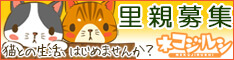 ネコジルシ猫の里親募集のページ
