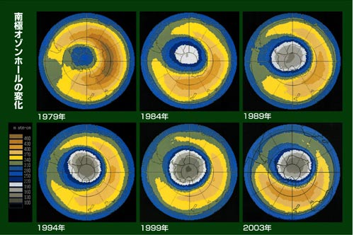 オゾンホール画像