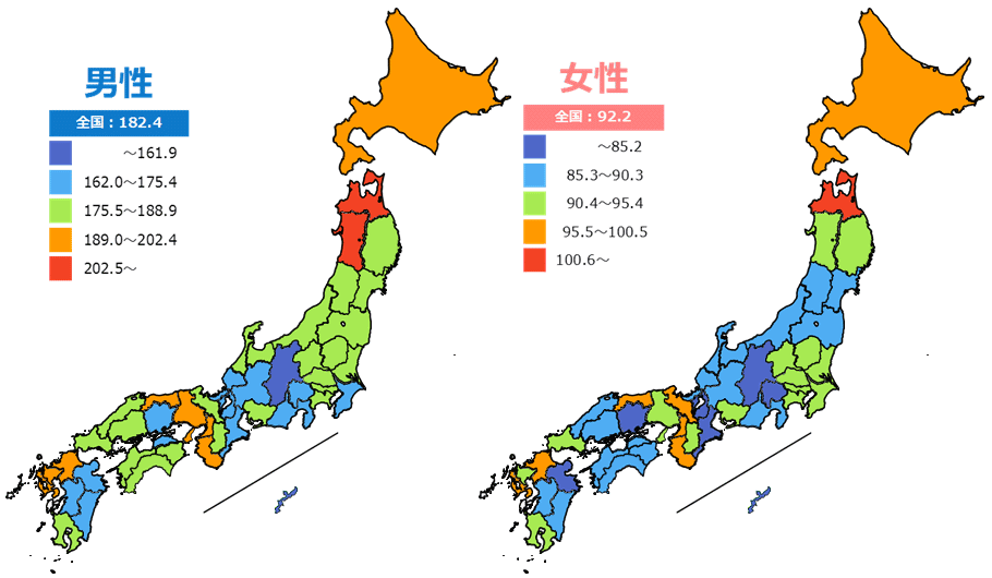 「癌死亡率 都道府県」の画像検索結果