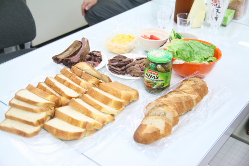 豚肉パーティ準備