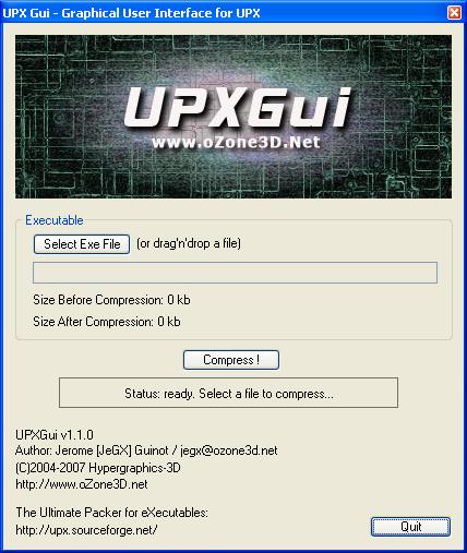 UPX: the Ultimate Packer for eXecutables.