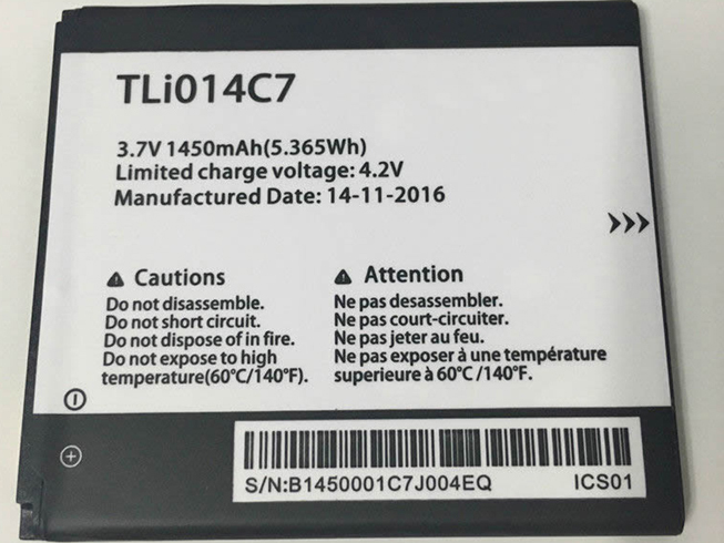 Batería Alcatel TLi014C7 Batería para móviles Alcatel TLi014C7