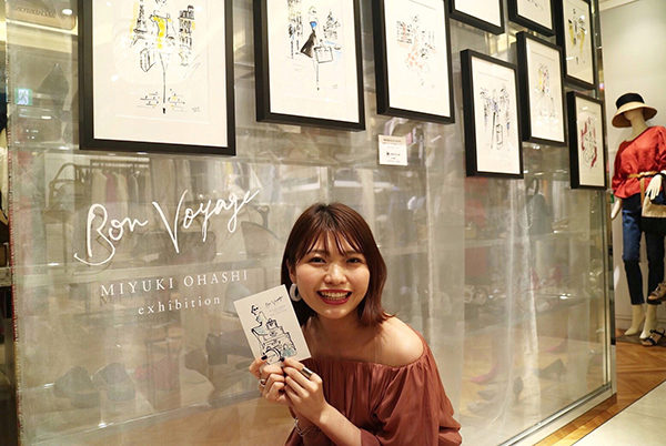 イラストレーター大橋美由紀個展 Br ｂｏｎ ｖｏｙａｇｅ Atパリゴ丸の内店 Parigot Blog