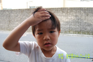 キッズサッカー練習 陸斗