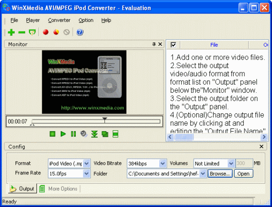 FLV to AVI MPEG WMV 3GP MP4 iPod Convert.