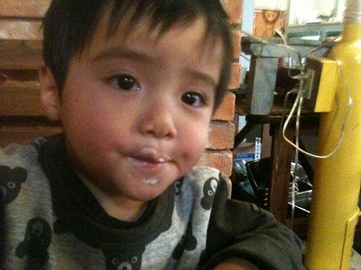 ケーキを食べ終えて一息
