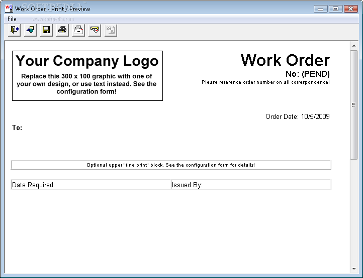 Estimate & Repair Orders - Business Form.