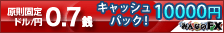 外国為替証拠金取引なら、取引手数料無料、スプレッド1銭からの「みんなのＦＸ」へ