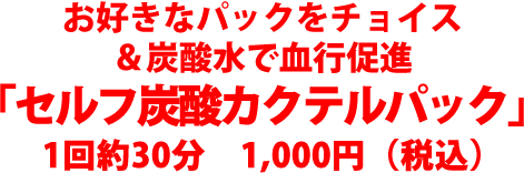 セルフ炭酸カクテルパック