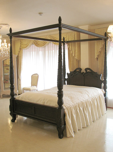 プリンセス雑貨 天蓋つきベッド 不眠 オリキャライラスト いつかは快眠