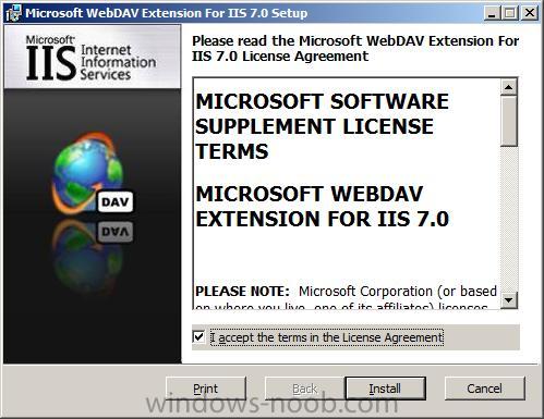 Download Microsoft WebDAV 7.5 for IIS 7.0.