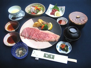 網焼き和風ステーキコース（霜降りサーロイン）