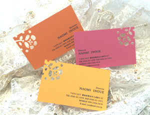 おしゃれな名刺 型抜き名刺