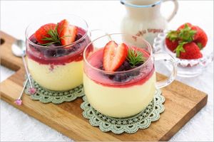 フルーツ酢のやわらかプリン