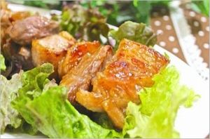 豚肉のブルーベリー風味照り焼き