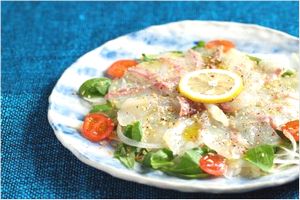 鯛のカルパッチョ