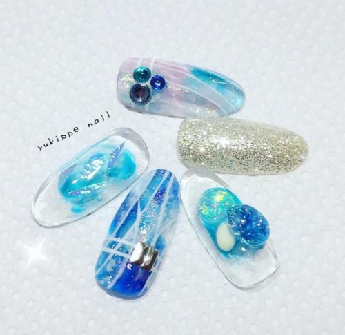 夏ネイルデザイン17 Nail Salon Yukippe Nail