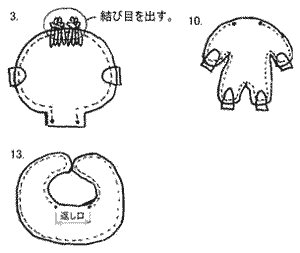 赤ちゃん人形の型紙イメージ2