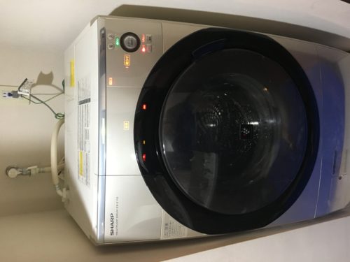 品川区 :シャープドラム式洗濯機ES-Z110の内部ホコリ除去クリーニング 